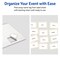 Avery Printable Rectangle Adhesive Name Tags, 2-1/3" x 3-3/8", Matte White Removable Name Tags, Pre-printed Gold Border/Gold Dots Design, Laser & Inkjet Compatible, 160 Total